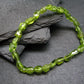 Peridot Genuine Bracelet ~ 7 Inches ~ 7mm Tumbled Beads