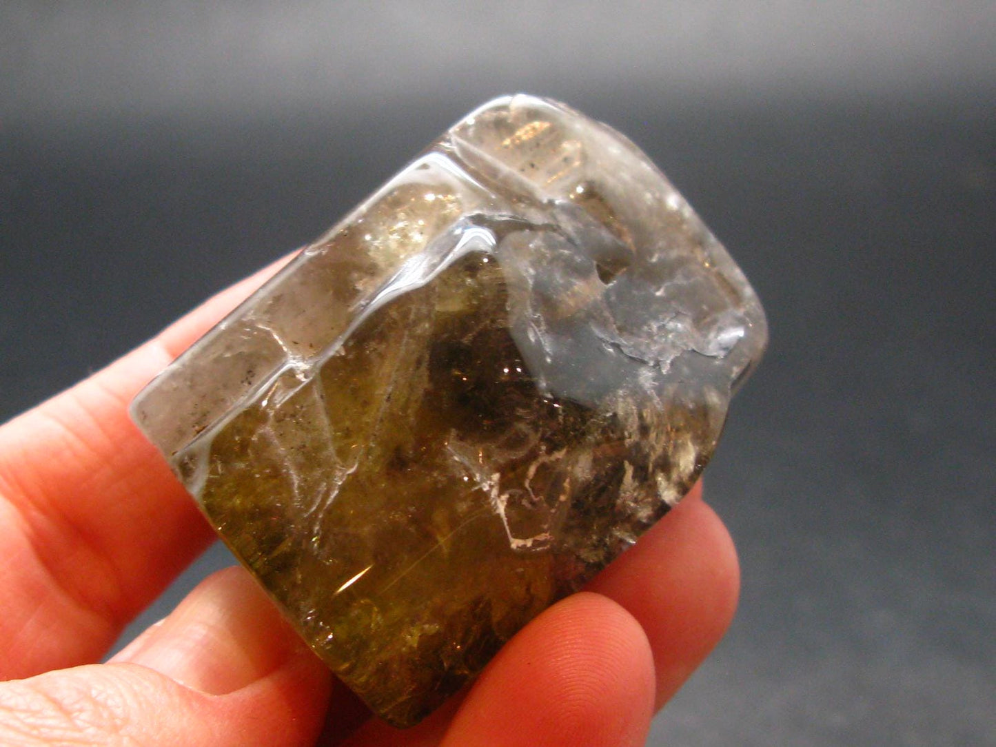 Nice Untreated Unheated Citrine Tumbled Stone from Zambia - 290.0 Carats - 1.6"