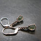 Moldavite Tektite Silver Earrings from Czech Republic - 2.61 Grams