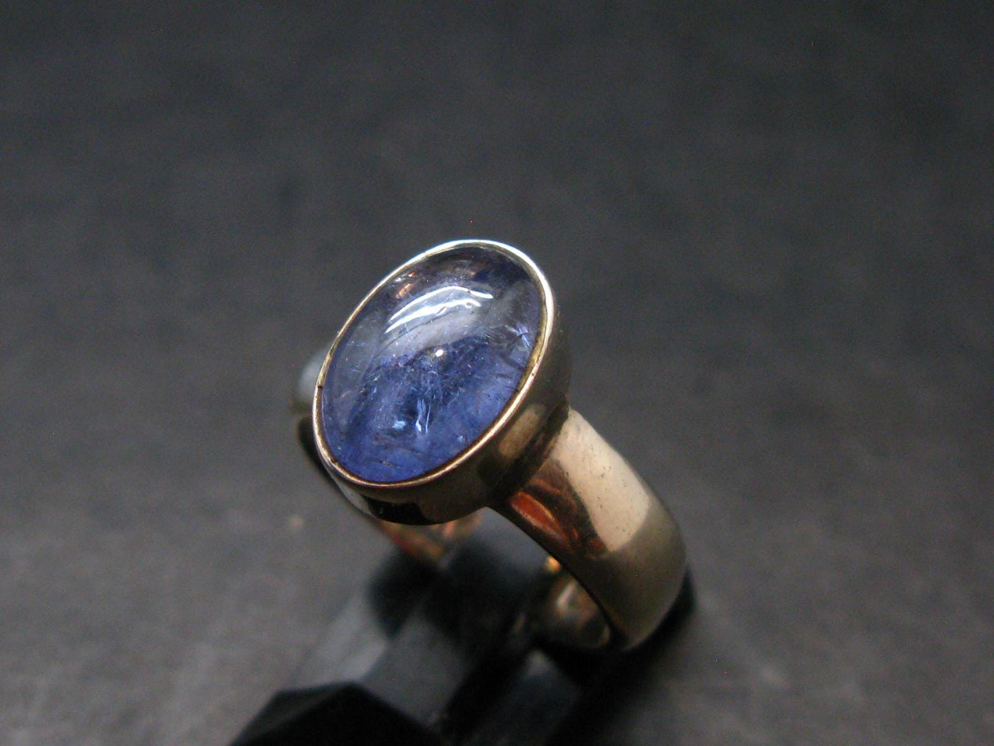Tanzanite (Zoisite) Sterling Silver Ring - 6.09 Grams - Size 7.05