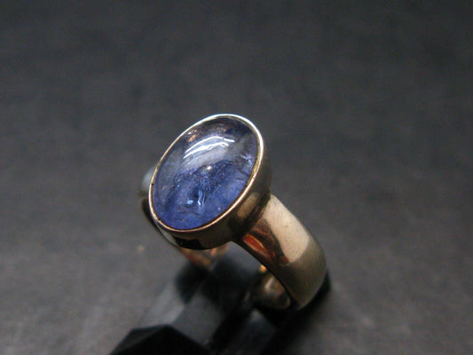 Tanzanite (Zoisite) Sterling Silver Ring - 6.09 Grams - Size 7.05