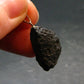 Tibetan Black Tektite Silver Pendant From Tibet - 1.3" - 6.05 Grams