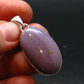 Purple Jade Silver Plated Pendant From Turkey - 1.5" - 6.27 Grams