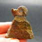 Pyritized Ammonite Fossil On Pyrite Matrix From Russia 150 MYO - 1.7" - 35.80 Grams