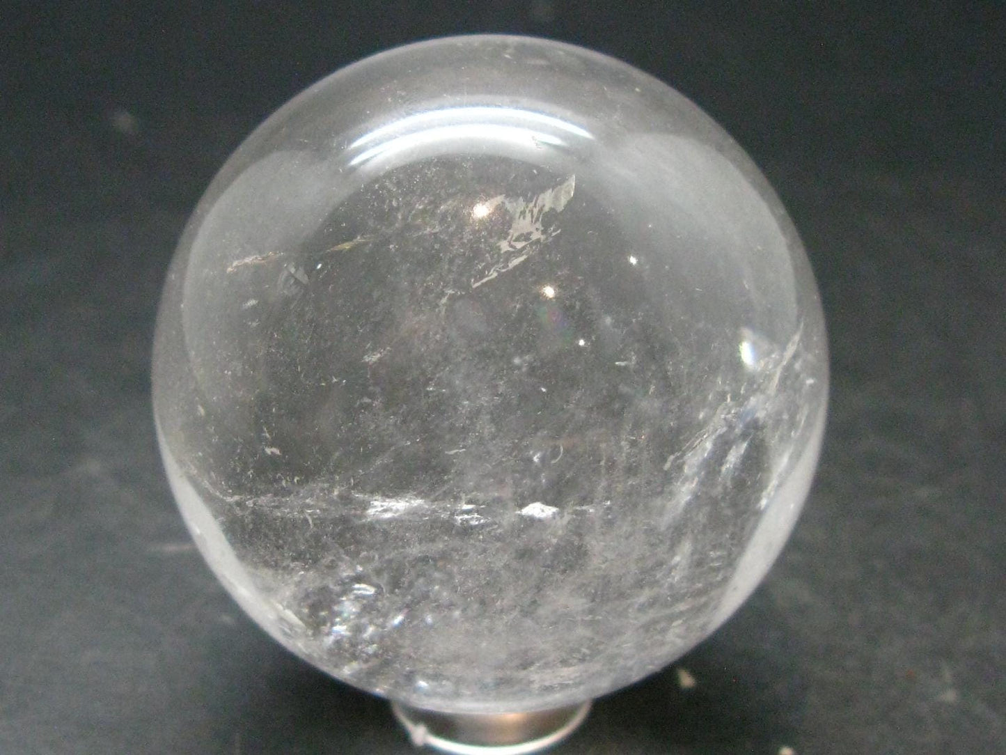 Satyaloka Clear Azeztulite Sphere From India - 1.9"