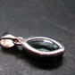 Blue Topaz Sterling Silver Pendant From Brazil - 0.9" - 2.66 Grams