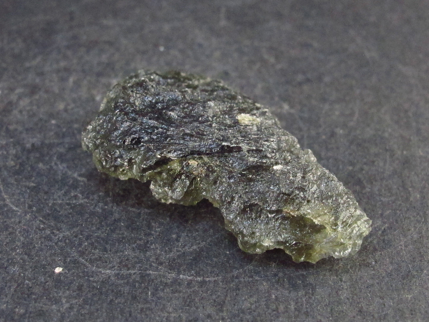 Rare Moldavite Tektite Raw Piece From Czech Republic - 1.4" - 5.4 Grams