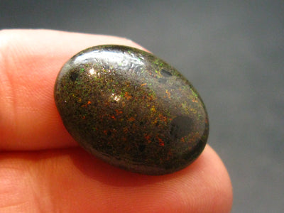 Fine Black Opal Cabochon from Australia - 0.7" - 1.62 Grams