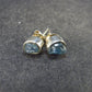Sky Blue Topaz Oval Stud Earrings In 925 Sterling Silver from Brazil