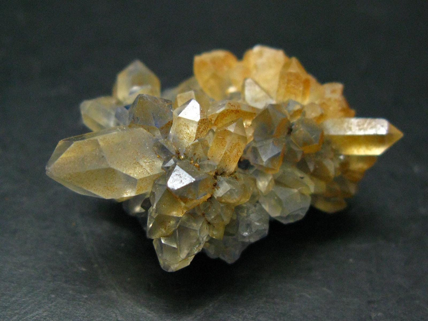 Dumortierite In Quartz Inclusion Cluster From Brazil - 1.5" - 14.70 Grams