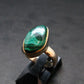 Malachite Silver Ring - 4.77 Grams - Size 5