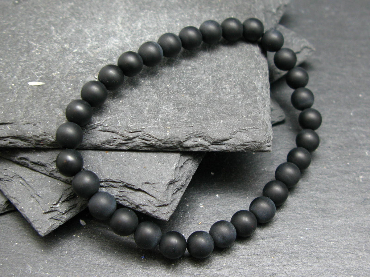 Shammanite Shamanite Genuine Bracelet ~ 7 Inches ~ 6mm Round Beads