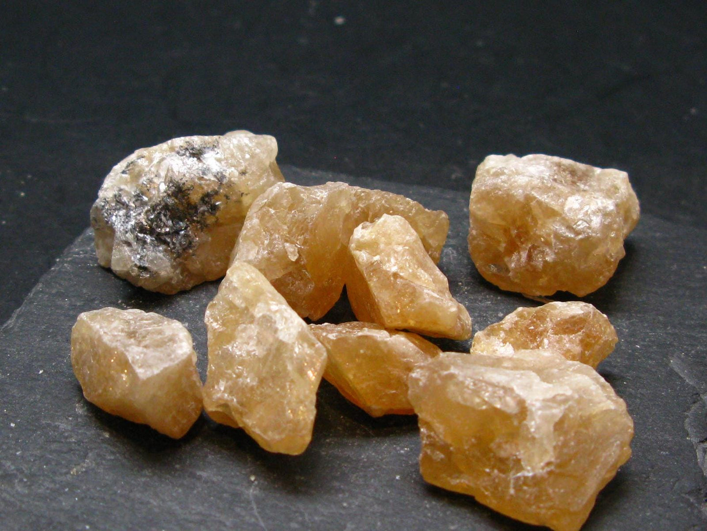 Rare Lot Of 10 Scheelite Crystals from China - 136.84 Grams