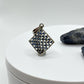 Geometric Sapphire Pendant | Sterling Silver Diamond Shape Necklace | Natural Blue Sapphire Jewelry | September Birthstone Gift - 5.05 g