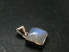 Natural Glow From Inside Moonstone 925 Silver Pendant - 0.7" - 2.64 Grams