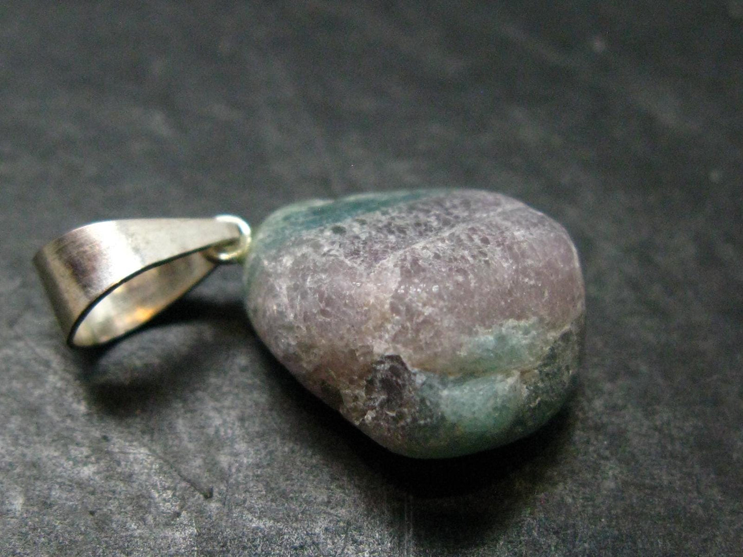Rarest Paraiba Copper Blue Tourmaline Crystal Silver Pendant From Brazil - 1.0" - 3.0 Grams