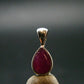 Ruby Crystal Silver Pendant from Africa - 0.5" - 0.69 Grams