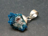 Cavansite Crystal Pendant In Sterling Silver From India - 0.9"