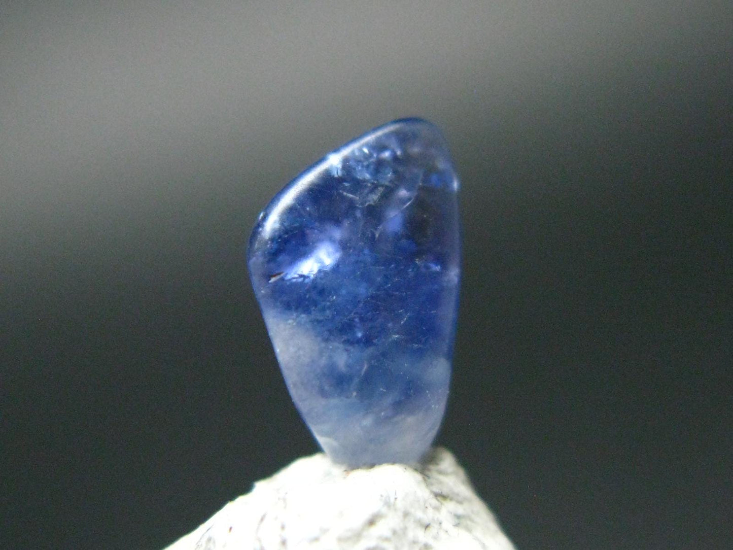 Gem Benitoite Polished Stone From California - 1.21 Carats - 9x5mm