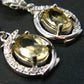 Rare Collector’s Gem!! Gemmy Golden Herderite Gem Silver Dangling Earrings from Brazil - 1.66 Carats
