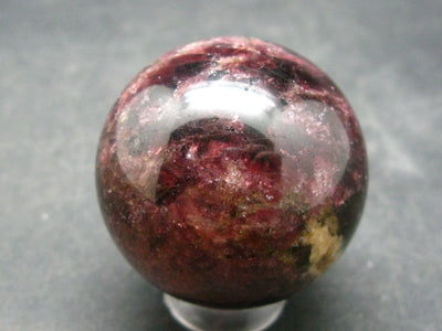 Red Tourmaline Rubellite Sphere Ball From Russia - 1.3" - 74.62 Grams