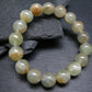 Lemurian Aquatine Calcite Genuine Bracelet ~ 7 Inches ~ 12mm Round Beads