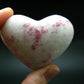 Large Cinnabar in Quartz Heart from Peru - 91.11 Grams - 2.4"