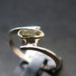 Moldavite Tektite Silver Ring from Czech Republic - 7 Size - 1.59 Grams
