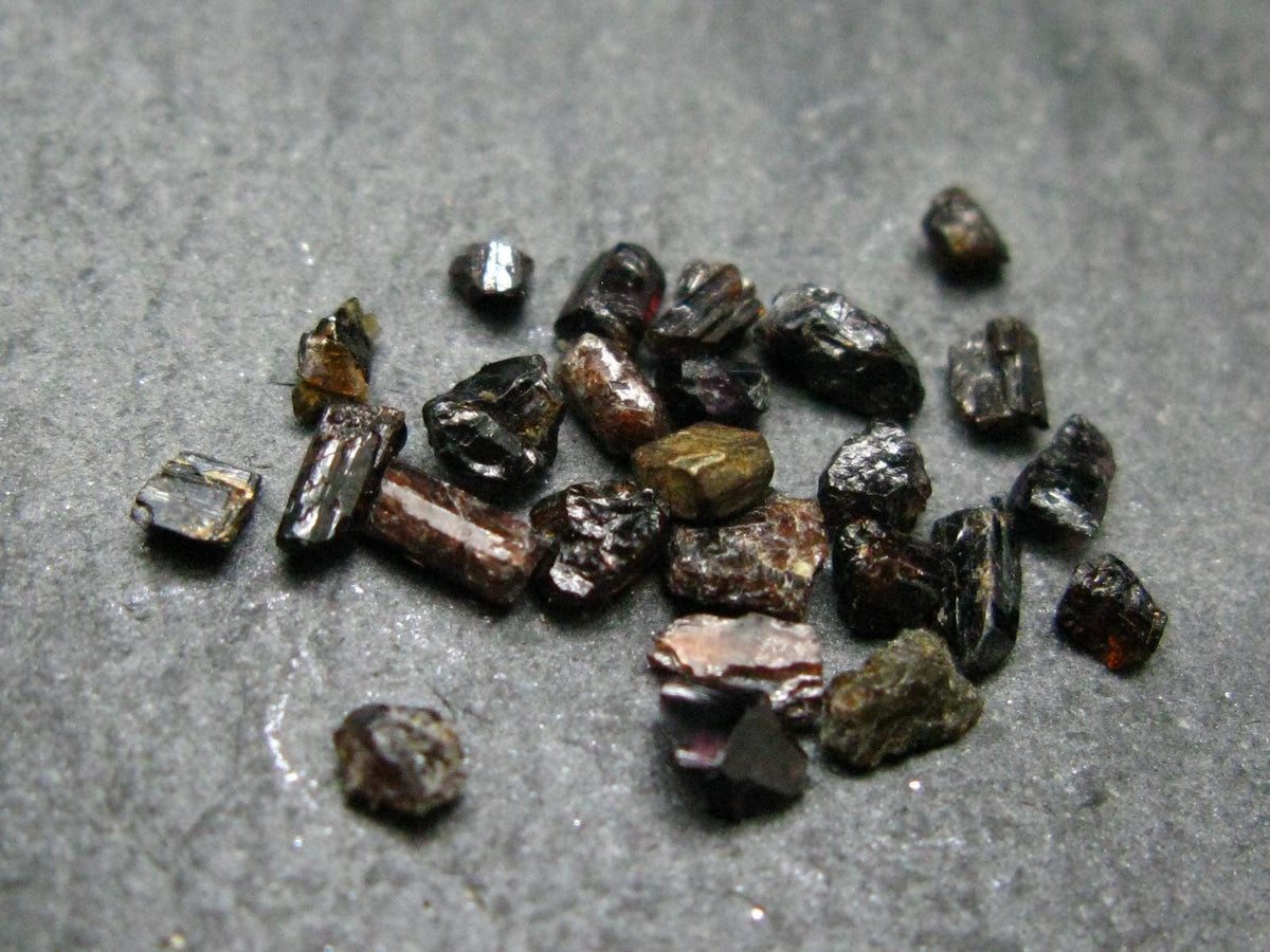 Lot of 25 Rare Painite Crystals From Burma - 4.34 Carats