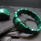 Malachite Genuine Bracelet ~ 7 Inches ~ 16mm Oval Beads