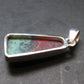Crimson Cuprite w/ Chrysocola Silver Pendant from Mexico - 1.4" - 5.29 Grams