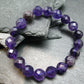 Amethyst Genuine Bracelet ~ 7 Inches ~ 10mm Facetted Beads