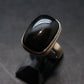 Black Onyx Sterling Silver Ring - Size 6.25 - 6.24 Grams