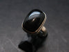 Black Onyx Sterling Silver Ring - Size 6.25 - 6.24 Grams