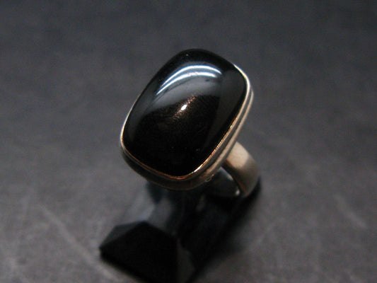 Black Onyx Sterling Silver Ring - Size 6.25 - 6.24 Grams