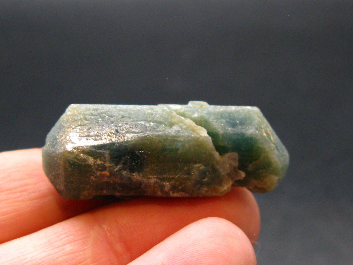Large Neon Blue Apatite Crystal From Brazil - 1.5" - 11.33 Grams