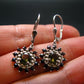 Moldavite Tektite Silver Earrings from Czech Republic - 3.92 Grams