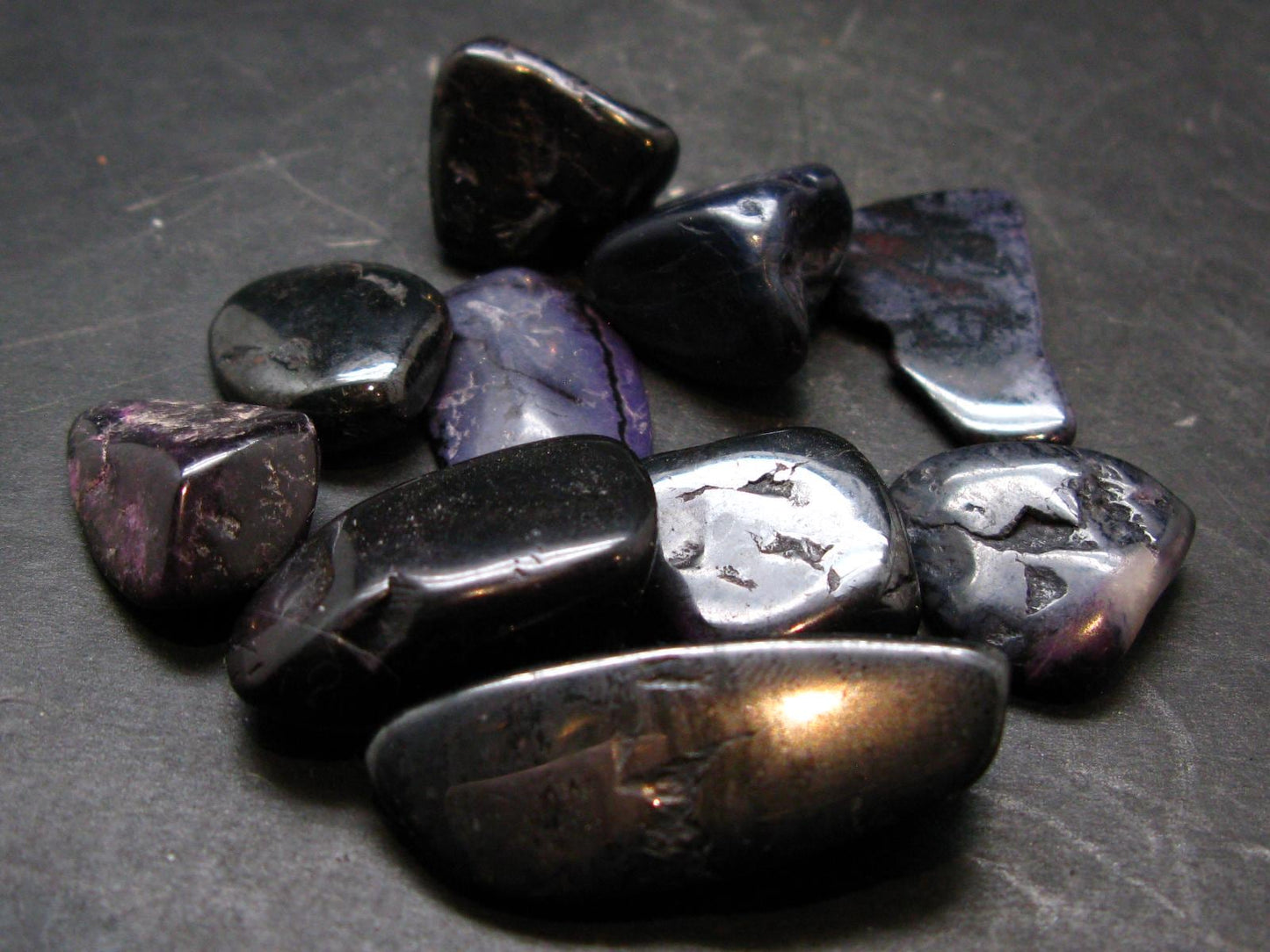 Lot of 10 Purple Sugilite Tumbled Piece From South Africa- 62.74 Grams