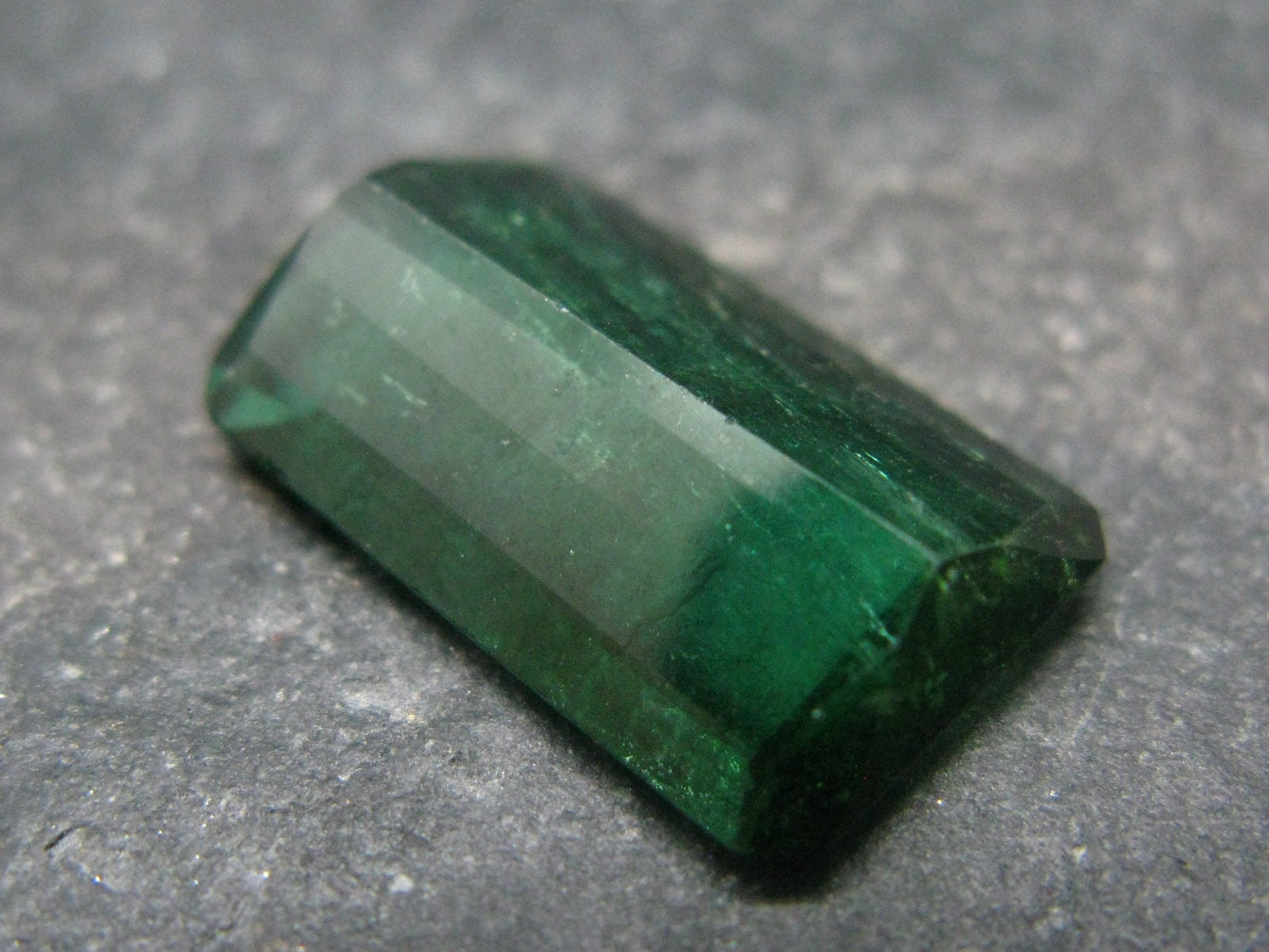 Green Tourmaline Cut Stone Gem From Brazil - 8.60 Carats - 18x11mm