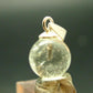 Gem Libyan Desert Glass Tektite Pendant Sterling Silver from Libya - 0.6" - 0.80 Grams