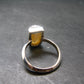 Fabulous Untreated Faceted Gem Imperial Topaz 925 Silver Ring from Brazil - Size 8 - 4.30 Grams
