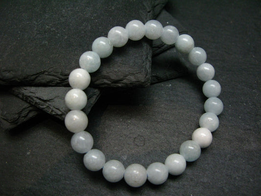 Hemimorphite Genuine Bracelet ~ 7 Inches ~ 8mm Round Beads