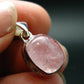 Pink Morganite Silver Pendant From Brazil - 0.9" - 3.05 Grams