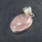 Symbol of Love and Beauty!! Natural Rose Quartz Pendant In 925 Silver From Brazil - 1.4" - 6.7 Grams