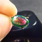 Rare Black Opal Gold Plated Silver Pendant from Australia 0.7" - 1.50 Grams
