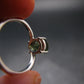 Moldavite Sterling Silver Ring From Czech Republic - Size 5.2 - 1.88 Grams