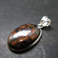 Zincite Franklinite Willemite Silver Pendant From USA - 1.4" - 9.0 Grams