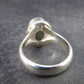 Moldavite Tektite Facetted Silver Ring from Czech Republic - Size 6 - 6.04 Grams