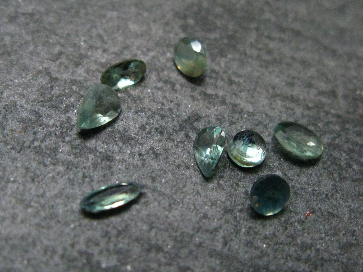 Lot of 8 Alexandrite Chrysoberyl Cut Facetted Gems From Russia - 1.01 Carats Combined