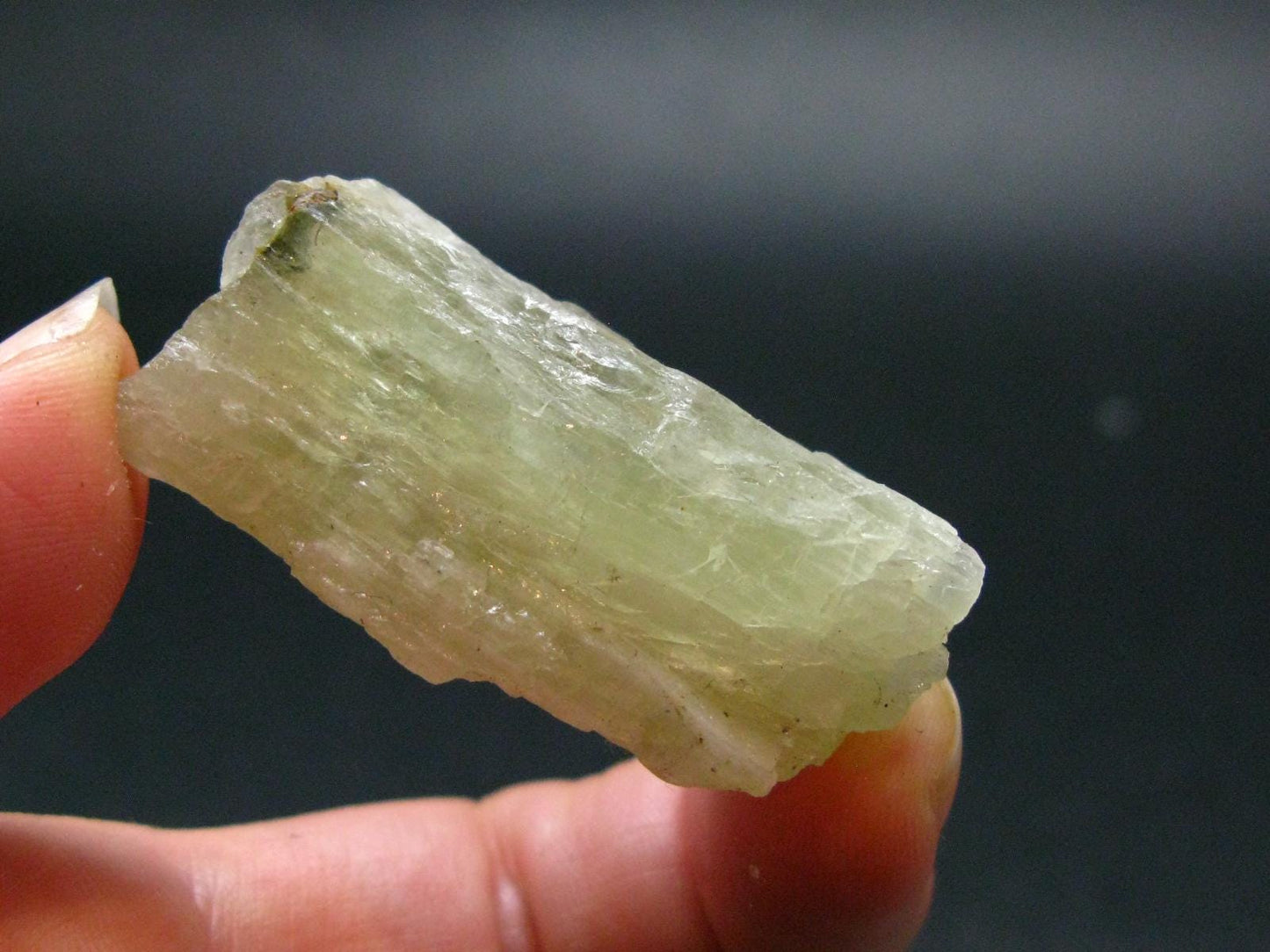 Gem Green Hiddenite Spodumene Crystal From Brazil - 1.6" - 17.95 Grams